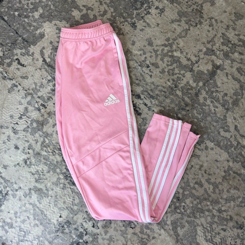Pink adidas joggers